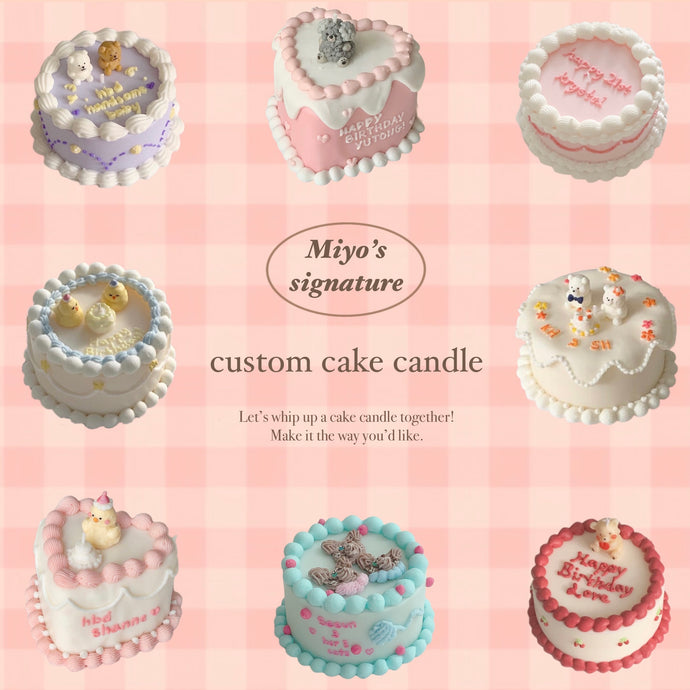 custom cake candle