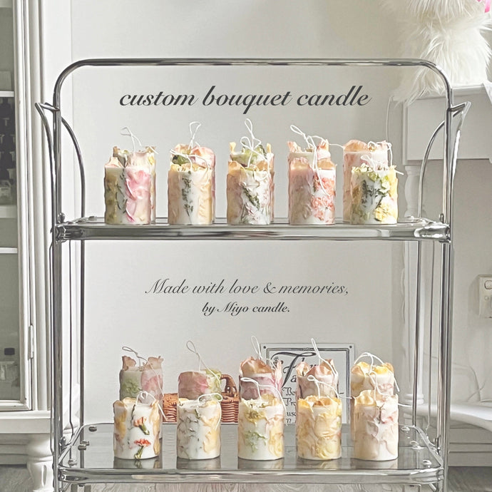 custom bouquet candle